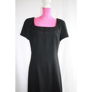 Liz Claiborne Night Black Dress Women Size 10